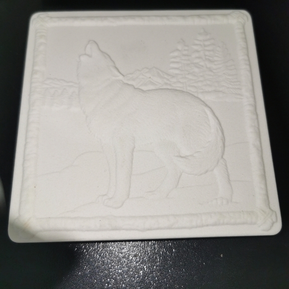 Very rare Lenox outdoor wild animals set of 4 coasters - Picture 2 of 7